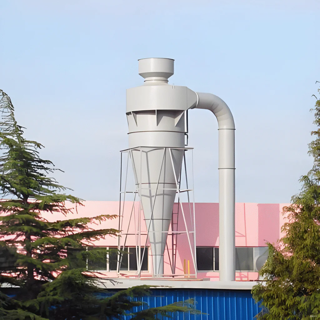 Cyclone dust collector for industrial dust and powder separation