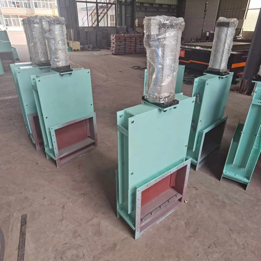 pneumatic shut-off valve for cement and fly ash powder flow control