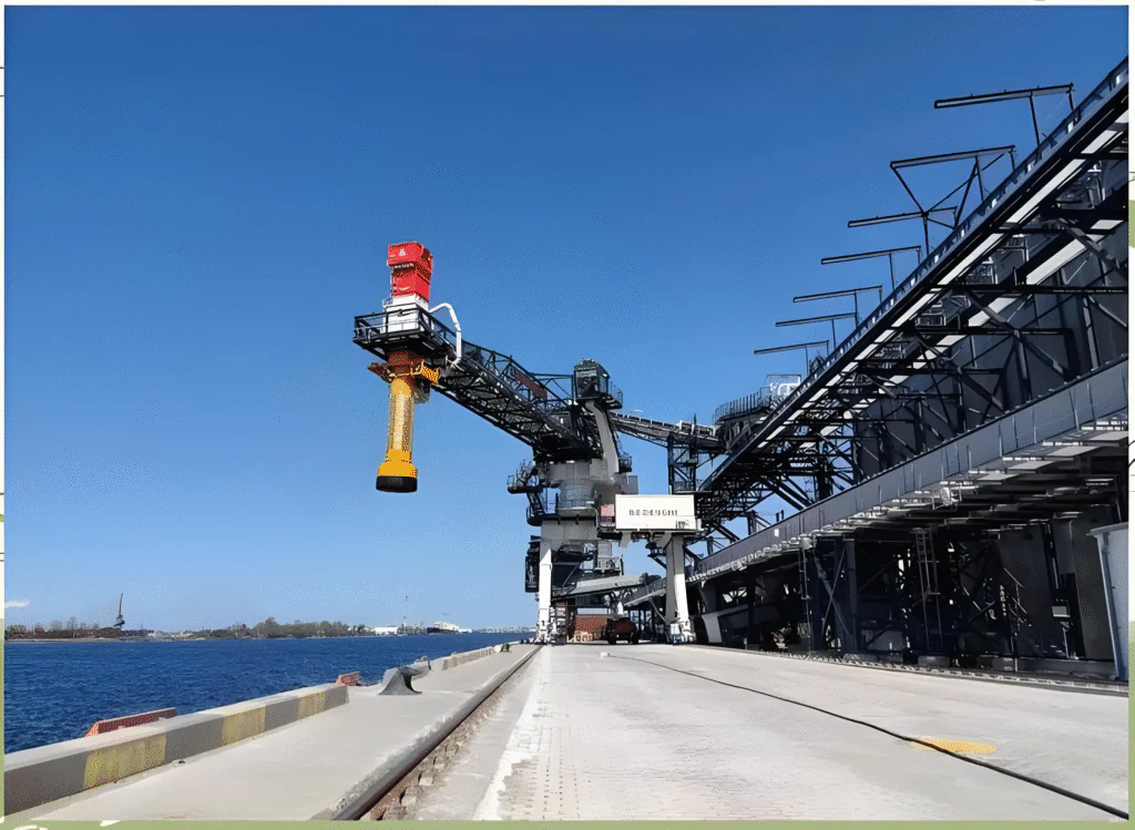 ship loader for bulk material handling