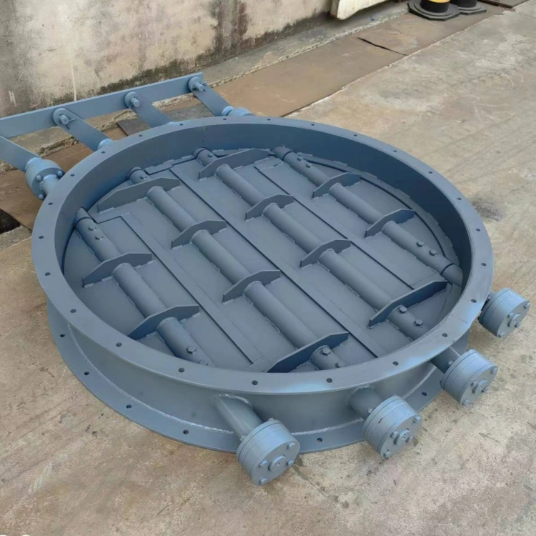 Industrial louver damper valve for powder conveying and ventilation flow regulation