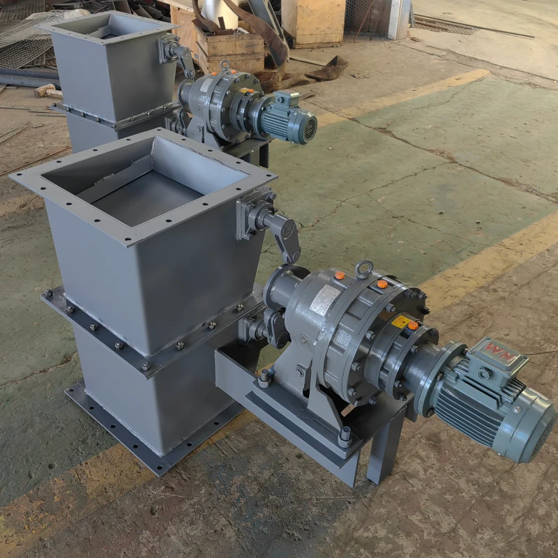 Double Flap Valve for Cement Silo | LVRUI Double flap valve for cement silo discharge system