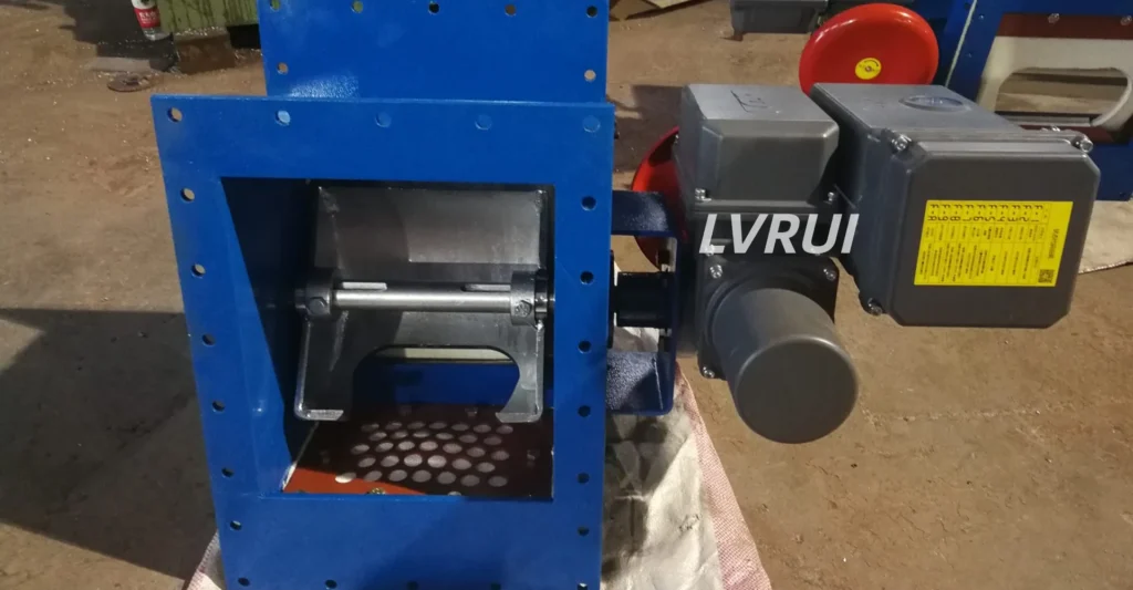 Motorized Flow Control Gate Valve for Cement Silos Motorized flow control gate valve for cement silo discharge control