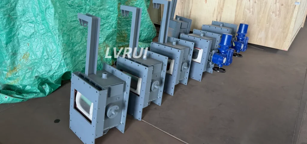 Flow control gate quotation for cement silo discharge and bulk powder handling