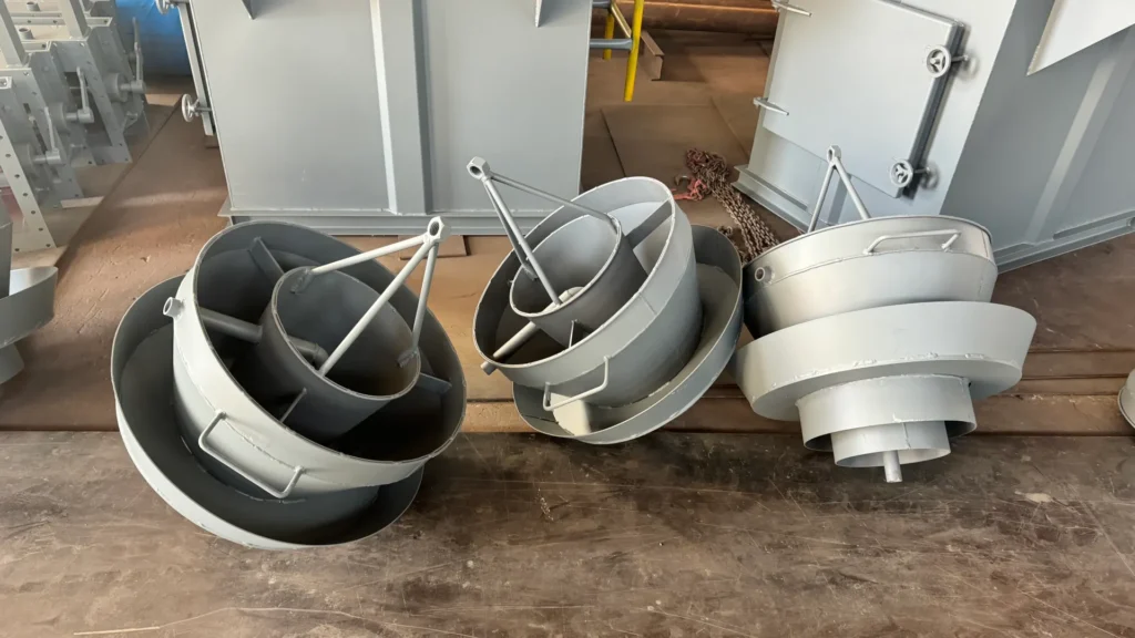 Cement loading spout and tanker venting inspection