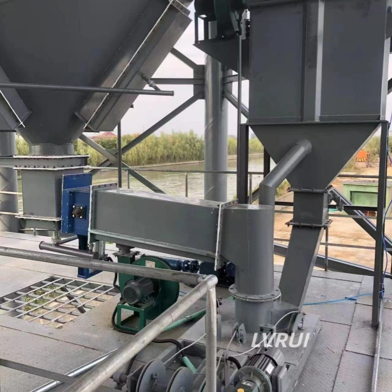 Fixed Cement Silo Discharge and Air Slide System Fixed cement silo discharge system with air slide conveyor