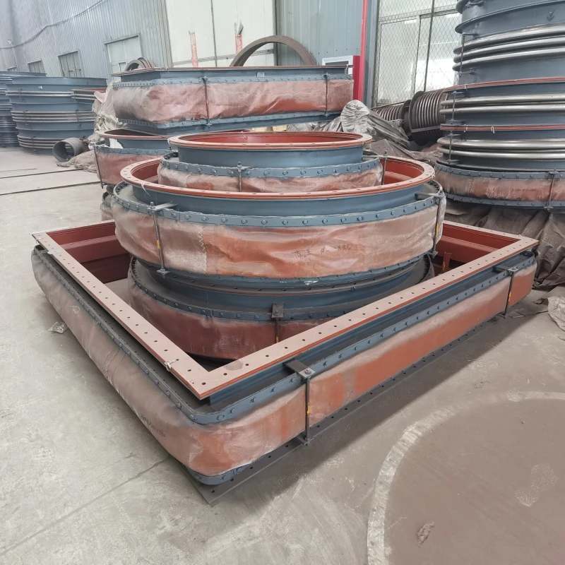 metal expansion joint flange misalignment and uneven bellows compression