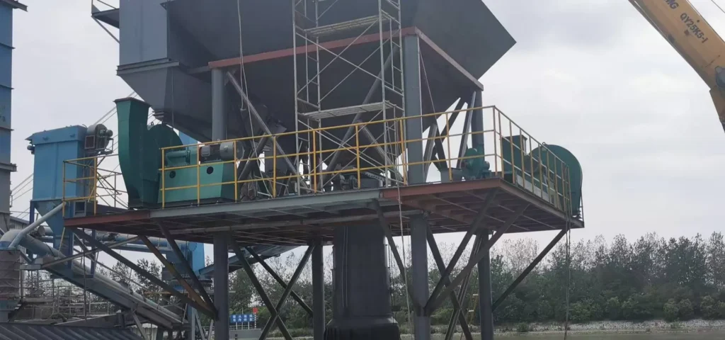 Cement Transfer Point Dust Control System Cement transfer point dust leakage control system with enclosed chute and extraction equipment