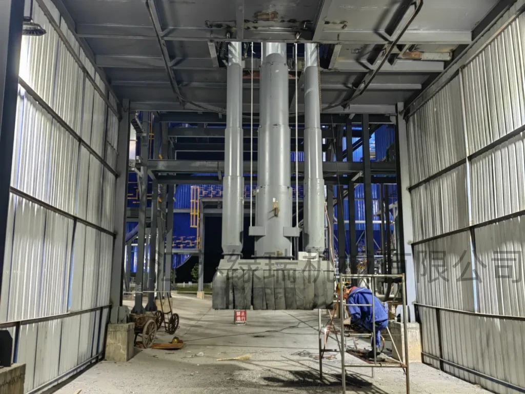 Slag truck bulk loader retrofit at Xinyangfeng plant in Jingmen