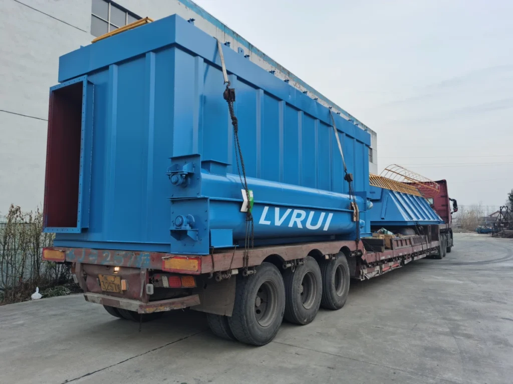 PPCS96-7 pulse baghouse dust collector supplied to Yixin Building Materials in Yuzhou, Henan