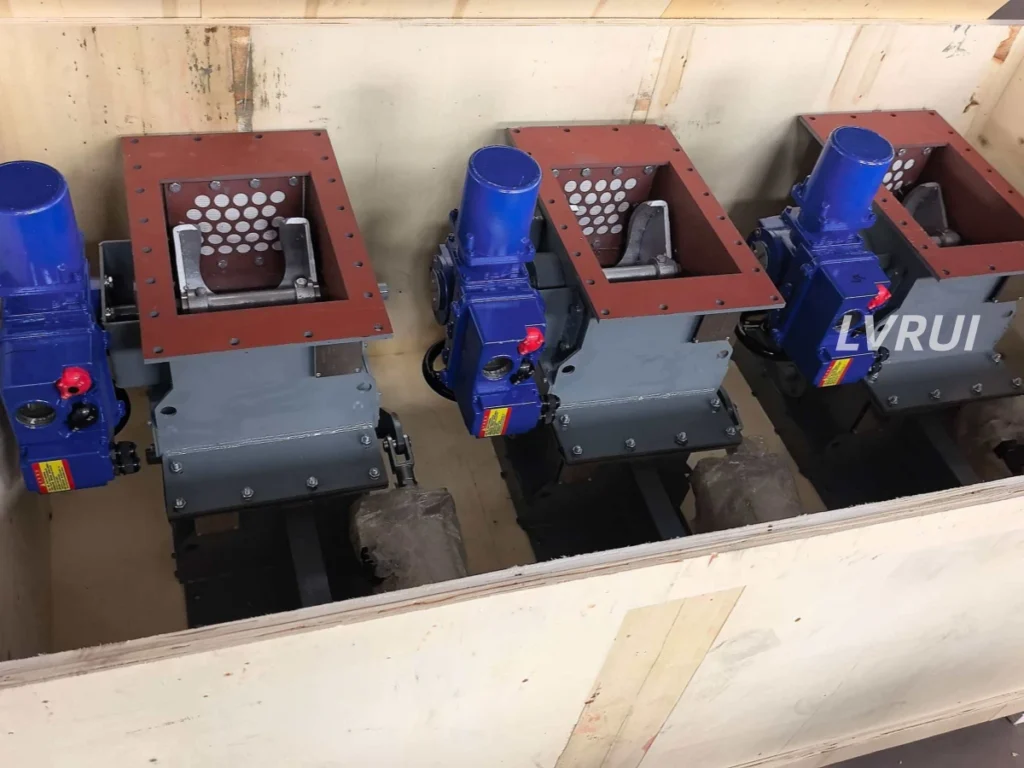 Cement silo bottom discharge valve units supplied to Zimbabwe cement plant by LVRUI