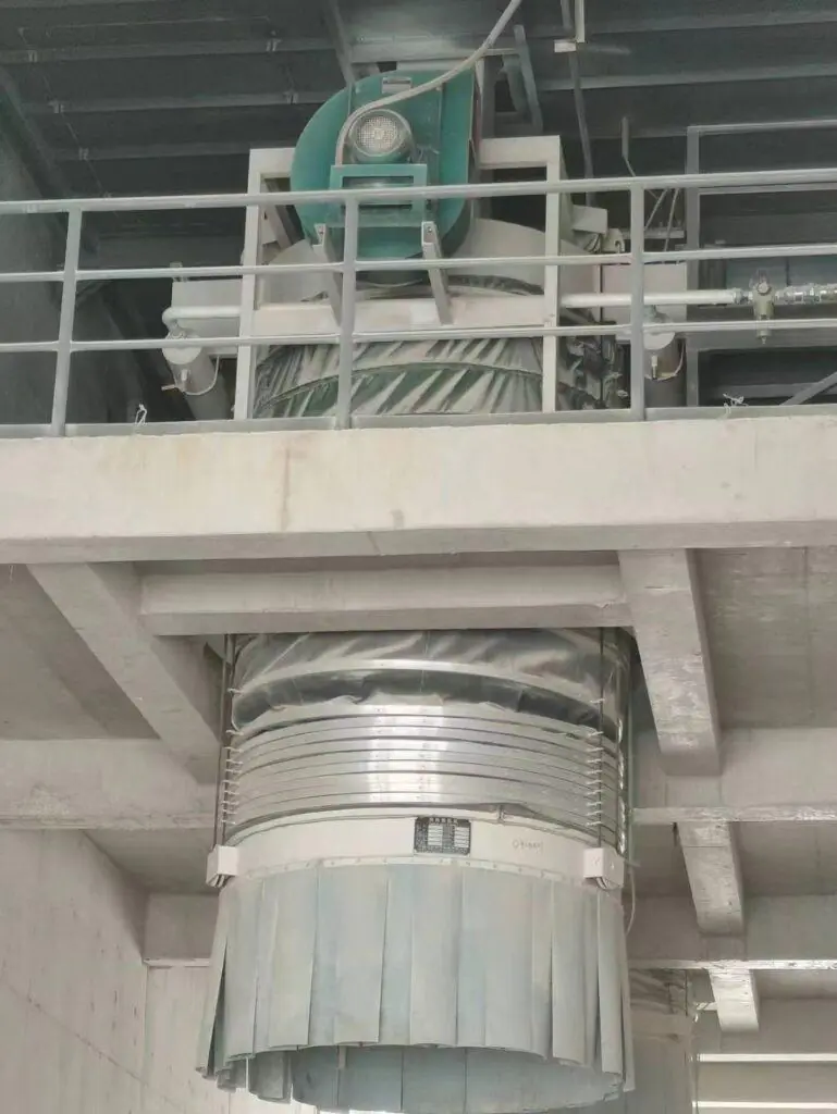 Industrial loading spouts for bulk material handling and dust free loading operation