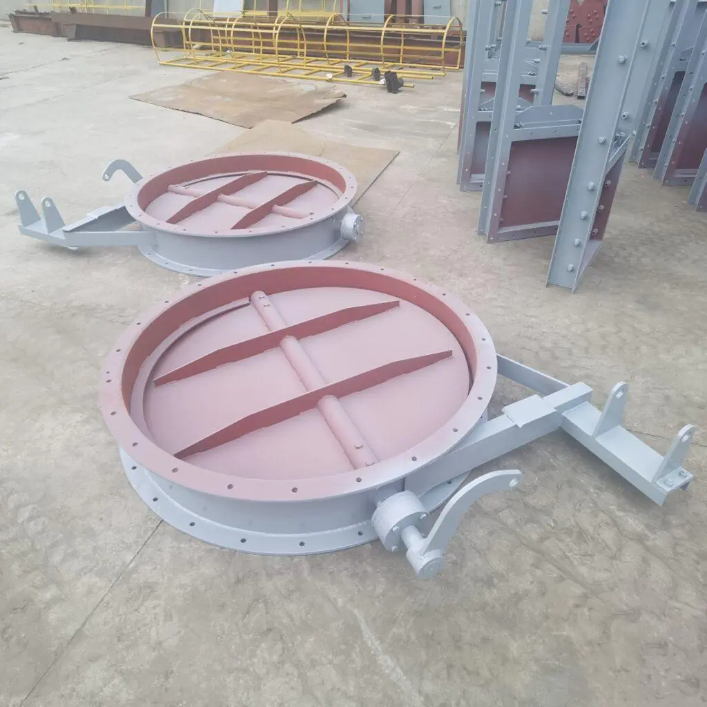 butterfly-valve.jpg Industrial butterfly valve for powder conveying and bulk material handling