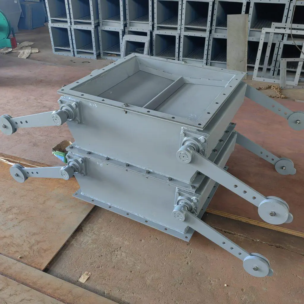 Double Flap Valve for dust-free powder discharge