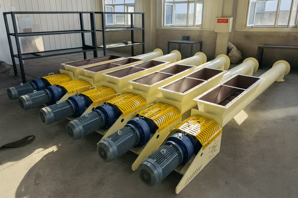 cement-screw-conveyor-for-silo-feeding.jpg screw conveyor for cement and powder conveying system