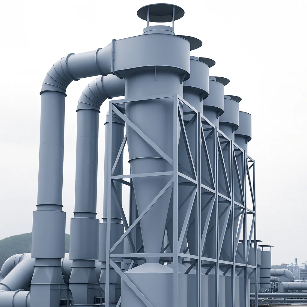 Multi Cyclone Dust Collection System Industrial multi cyclone dust collection system