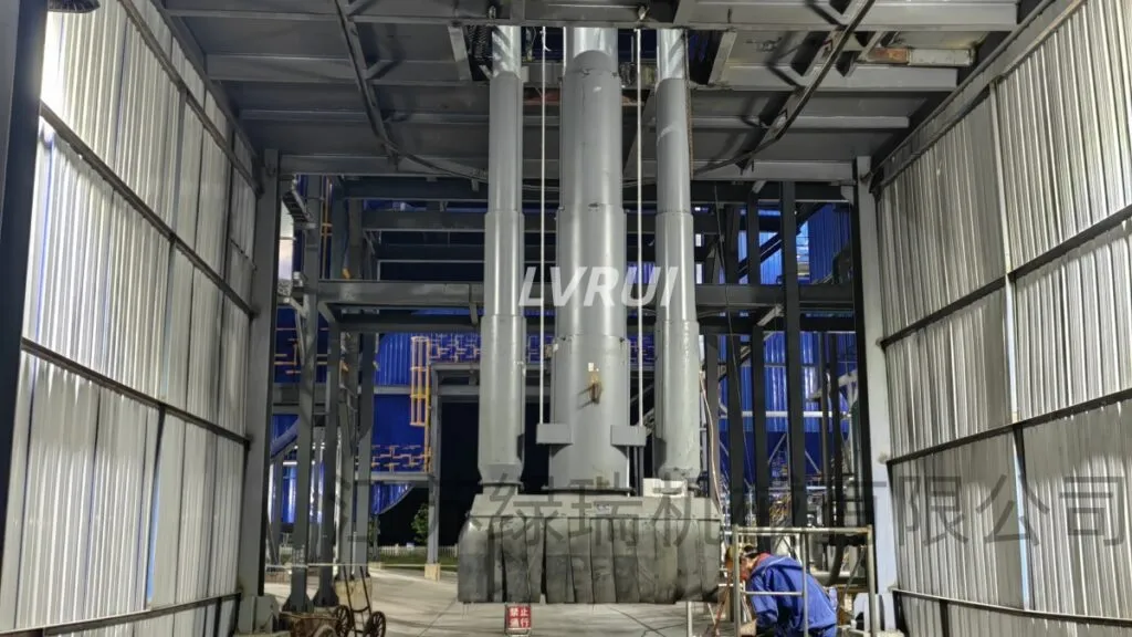 telescopic loading chute for cement bulk loading system