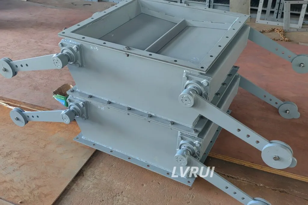 Double flap valve working principle diagram