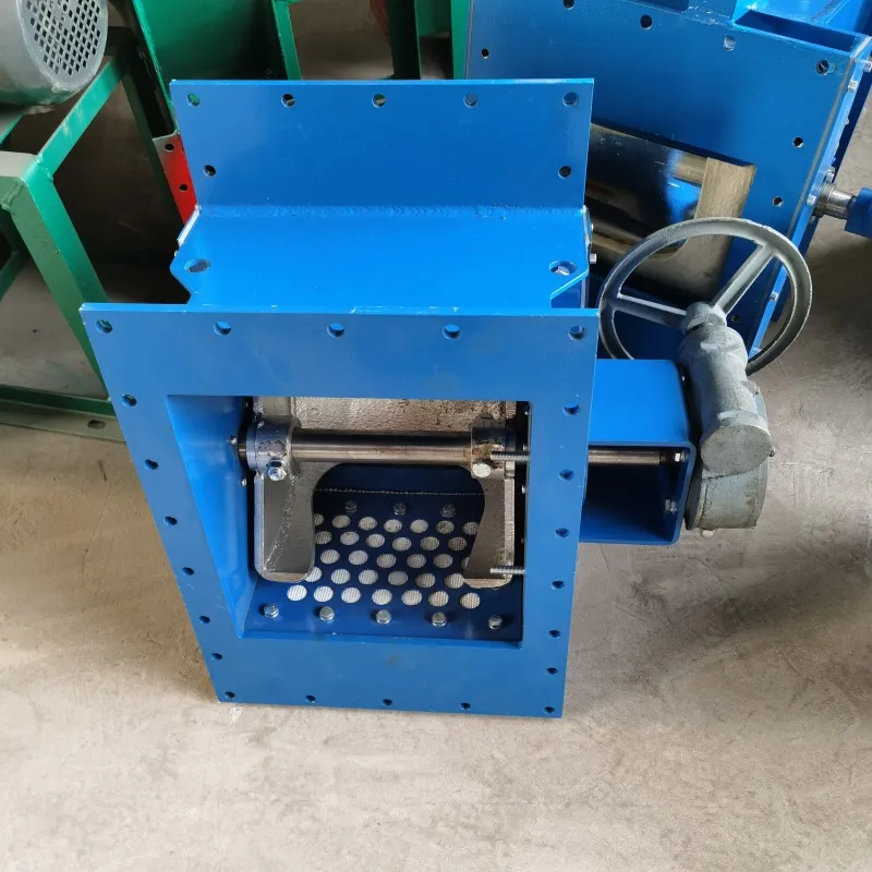 Manual Flow Control Gate Valve top view for cement, fly ash and bulk powder handling – LVRUI