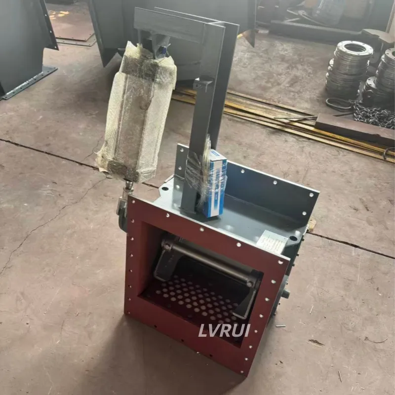 Cement Silo Flow Control Gate Installation Cement silo flow control gate installation with air slide conveyor