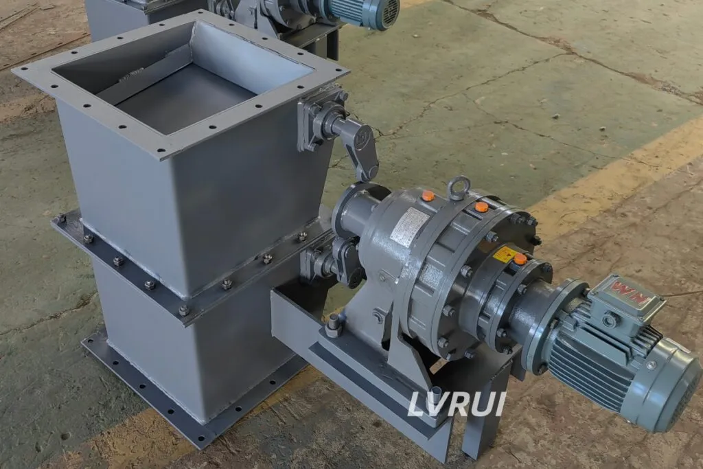 electric gravity flap valve used for cement bulk material discharge