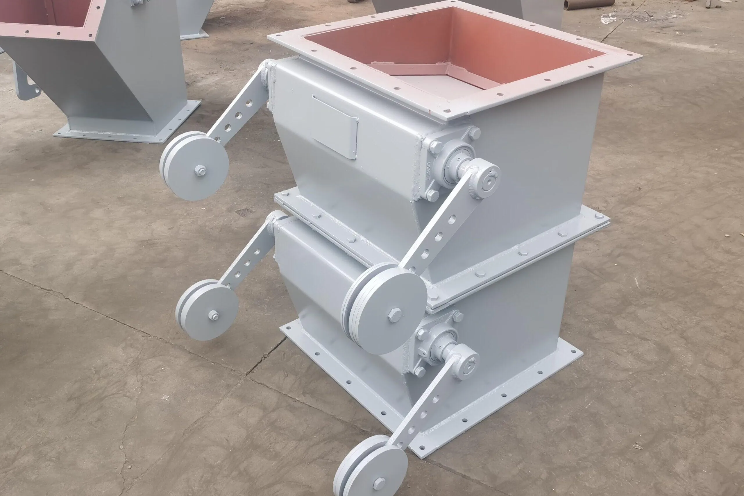 Flap valve for industrial bulk material flow control system