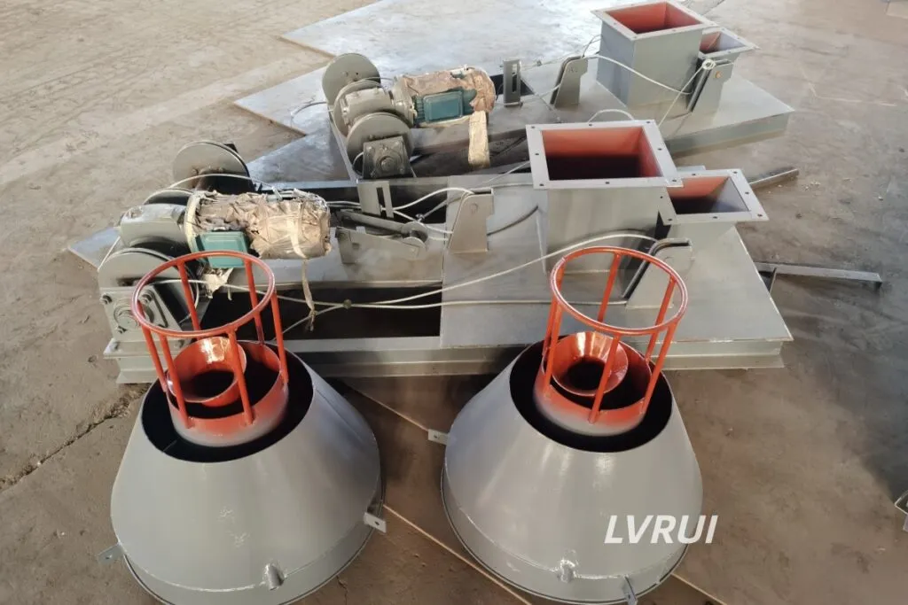 Bulk loading spout for cement silo dust-free loading system