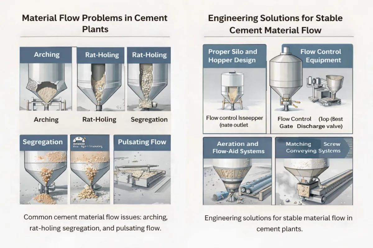 Common Material Flow Problems in Cement Plants and How to Solve Them