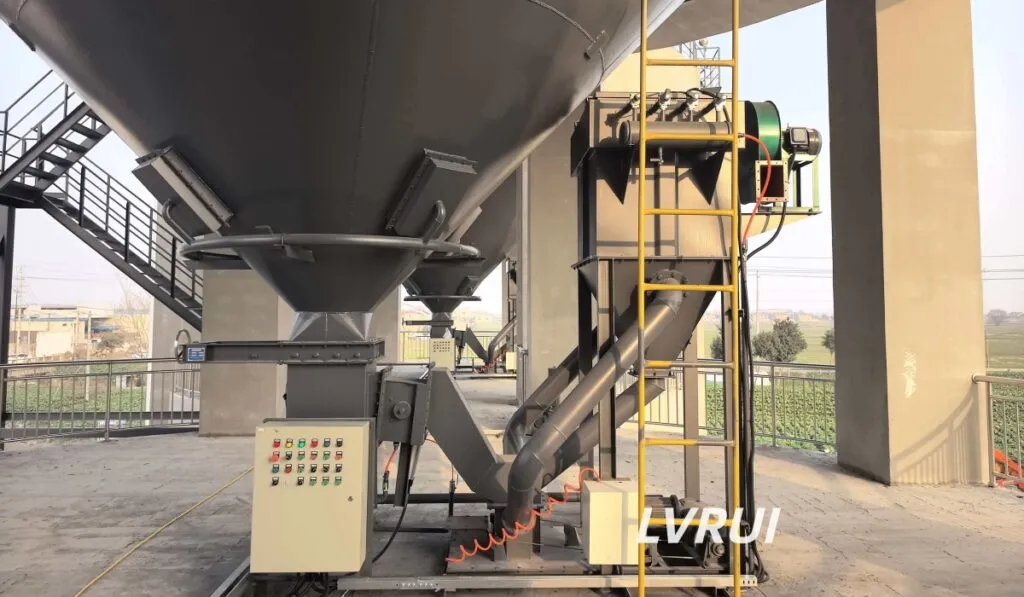 Cement Silo Bottom Discharge System Design and Equipment Arrangement Bulk Loading Spout for dust-free cement truck loading