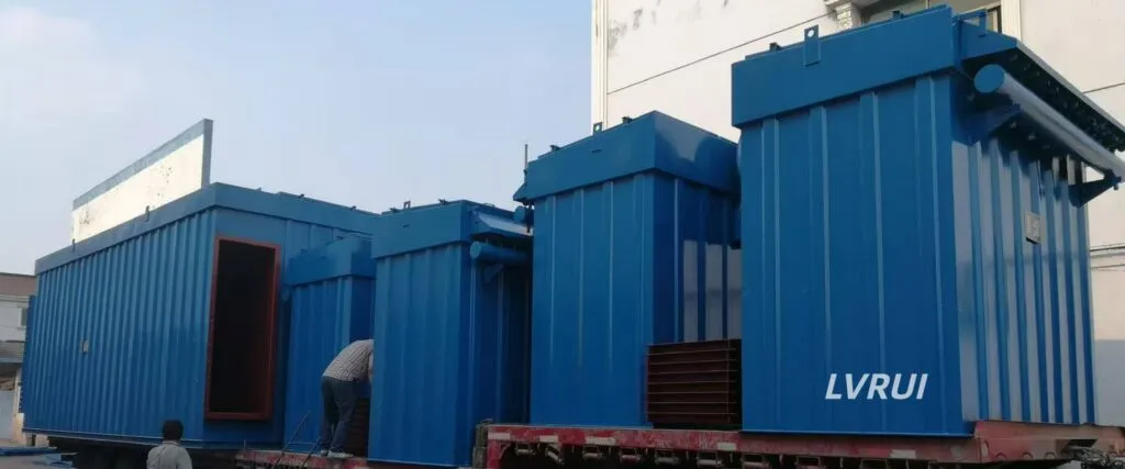 LVRUI industrial bag filter system at cement plant for dust control